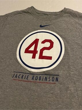 RARE Nike 2021 MLB Jackie Robinson Day 42 Gray T-Shirt XL Dodgers Baseball LA